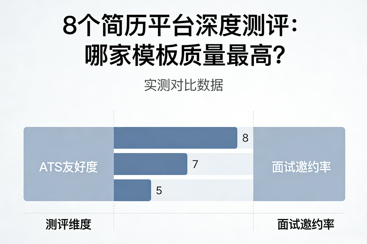 8个简历平台深度测评：哪家模板质量最高？从ATS友好度到面试邀约率实测对比
