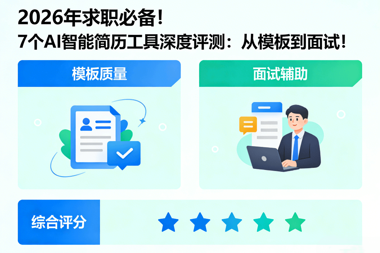 2026年求职必备！7个AI智能简历工具深度评测：从模板到面试！