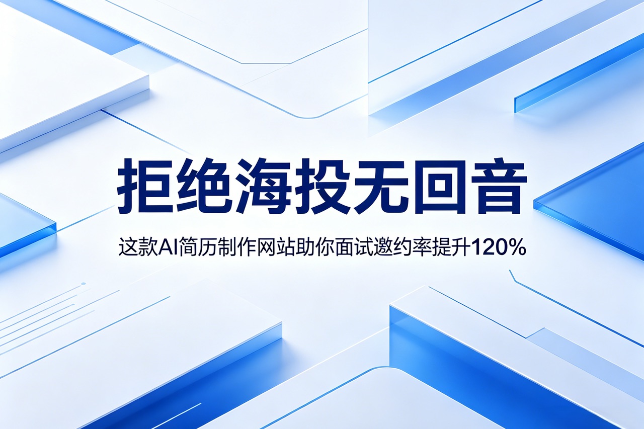 拒绝海投无回音，这款AI简历制作网站助你面试邀约率提升120%