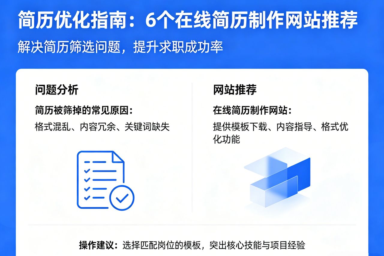 你的简历为什么总是被筛掉？试试这6个在线简历制作网站