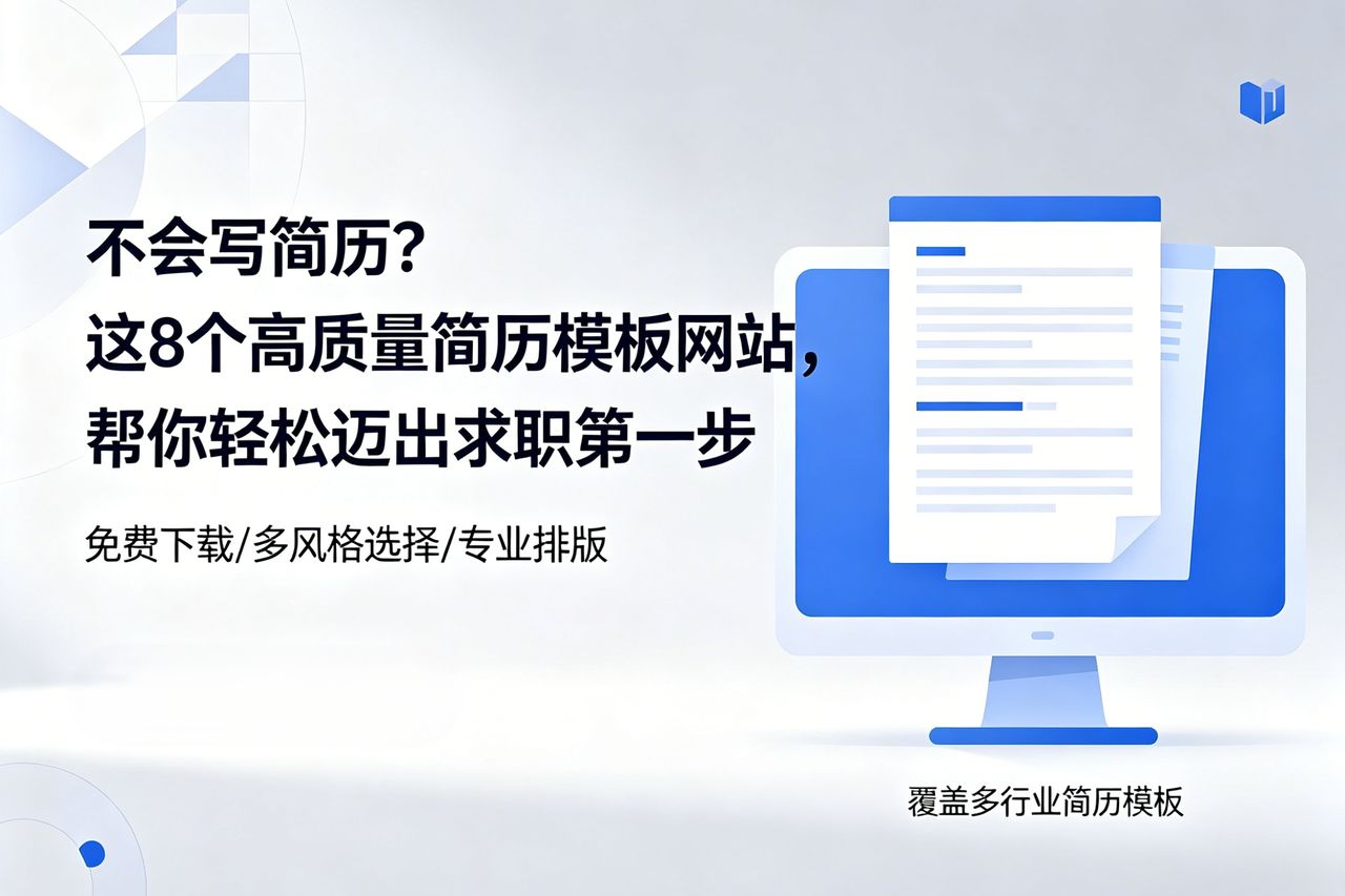 不会写简历？这8个高质量简历模板网站，帮你轻松迈出求职第一步
